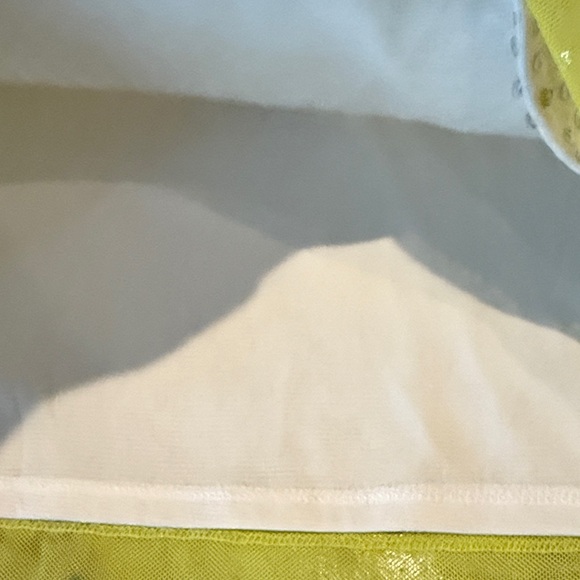 Sequin Yellow Tank Top Dana BUCHMAN size OX - Picture 12 of 17